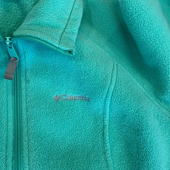 Large Columbia Long Sleeve Fleece Jacket Full Zip Womens Activewear Sports - Picture 5 of 8